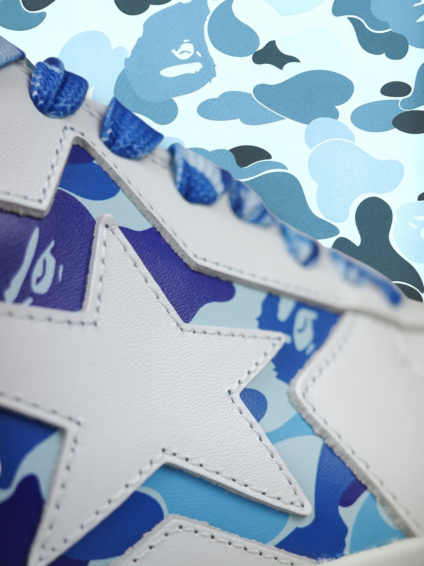 BAPESTA Blue Camo White