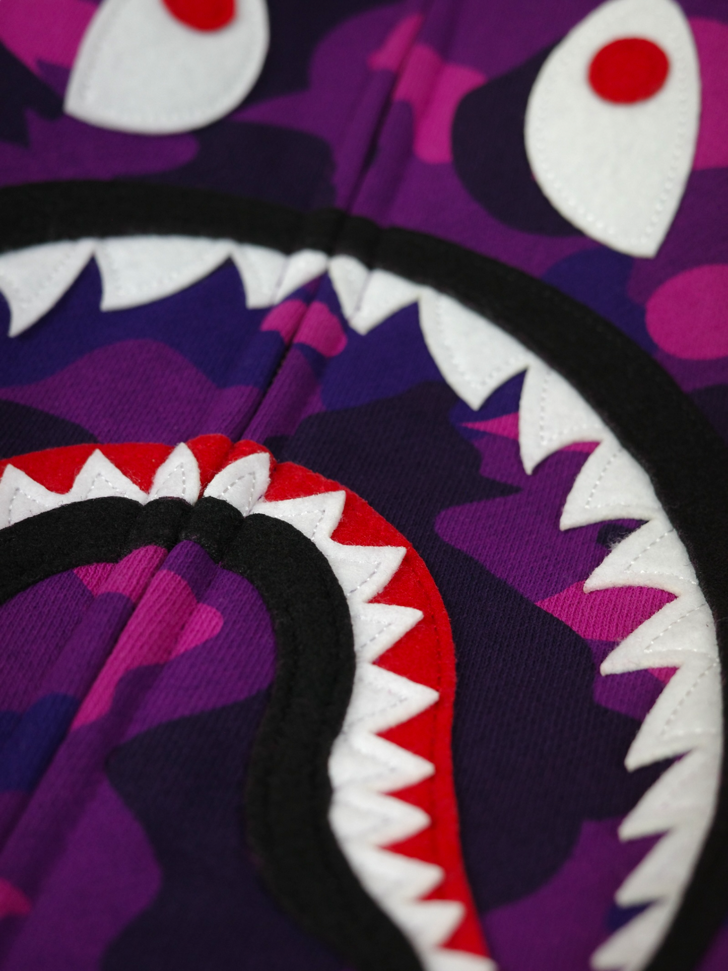 Bape Shark Hoodie Purple Camo
