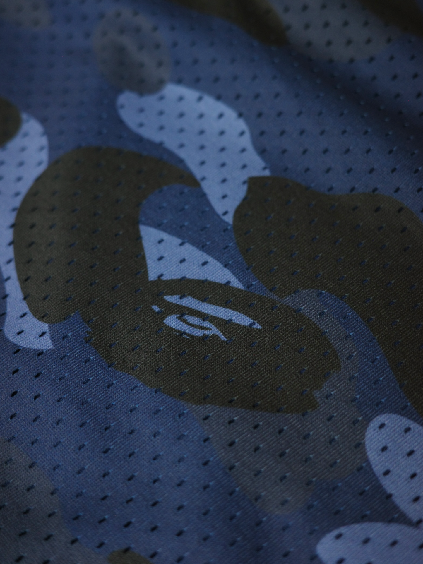 Bape Blue Camo Wide Fit Basketball Shorts