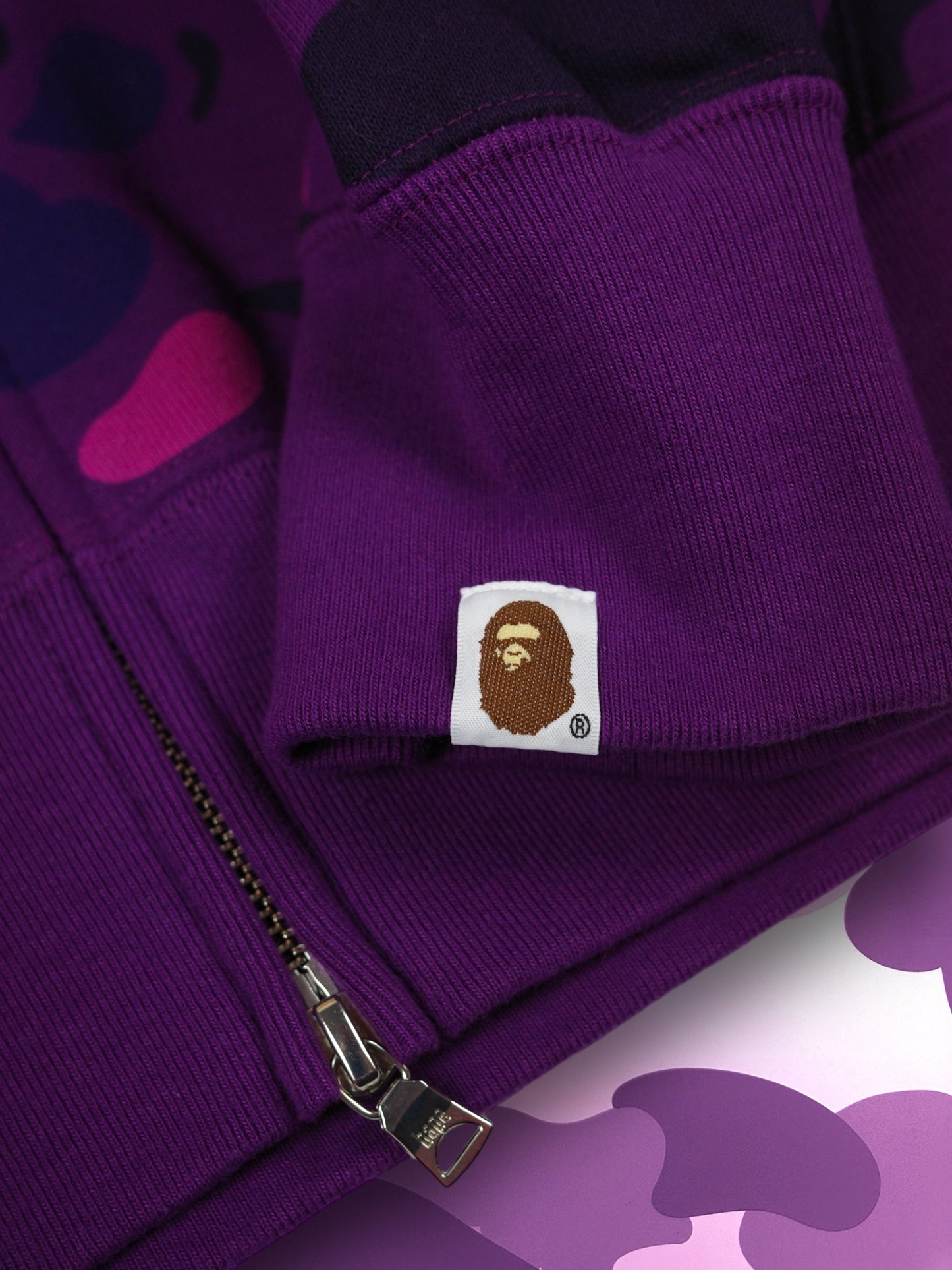 Bape Shark Hoodie Purple Camo