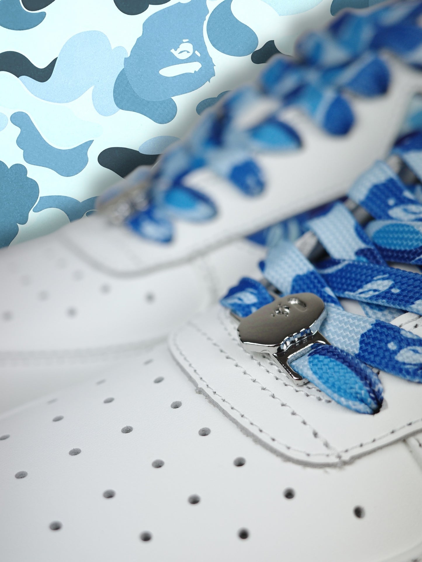 BAPESTA Blue Camo White