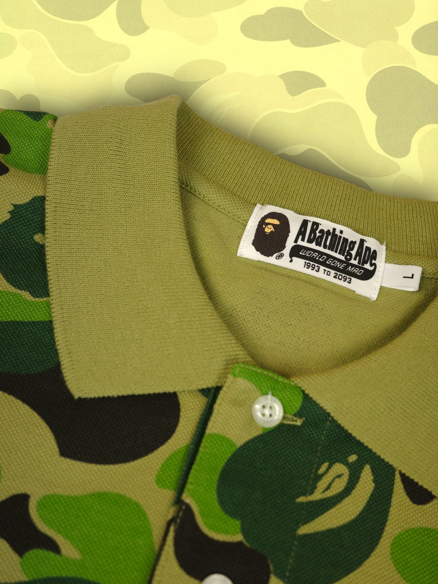 Bape ABC Camo Ape Head Polo