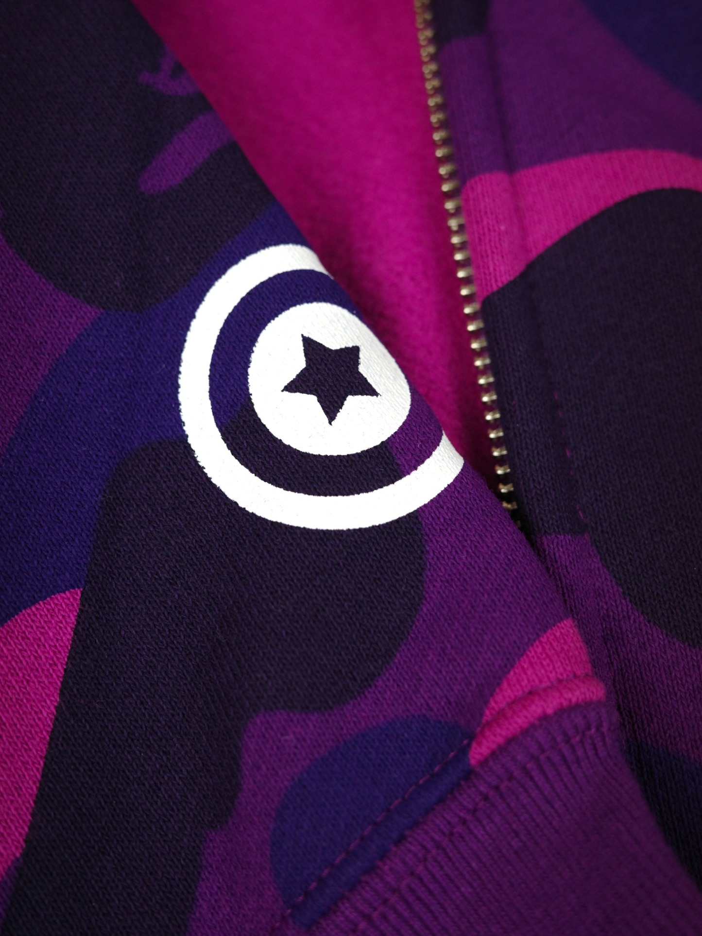 Bape Shark Hoodie Purple Camo
