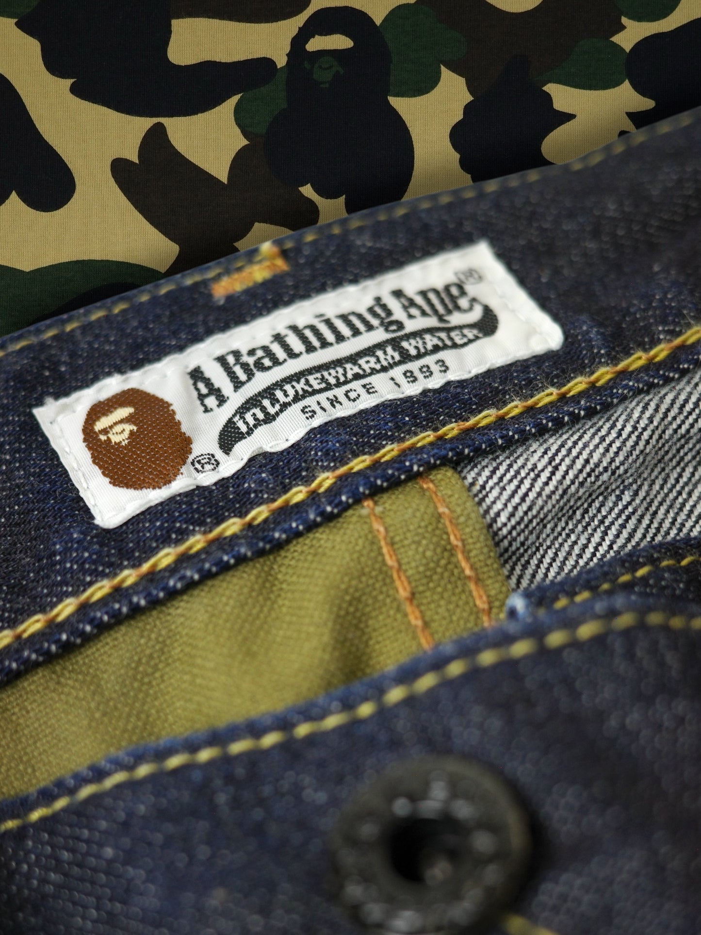 A Bathing Ape Shark Denim Pants