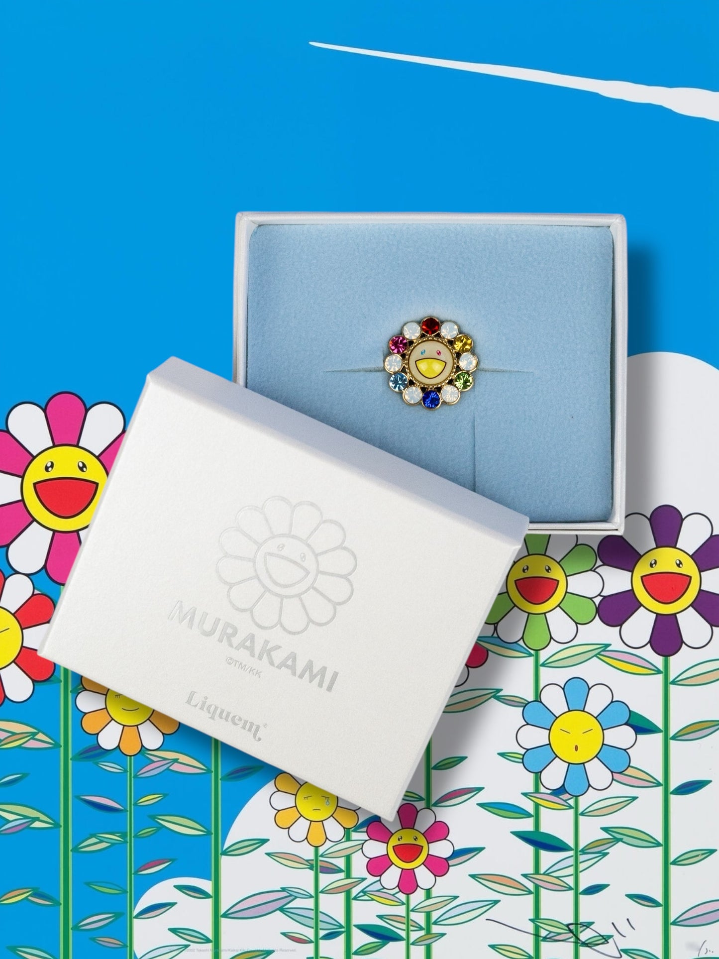 Takashi Murakami x Liquem Flower Pin