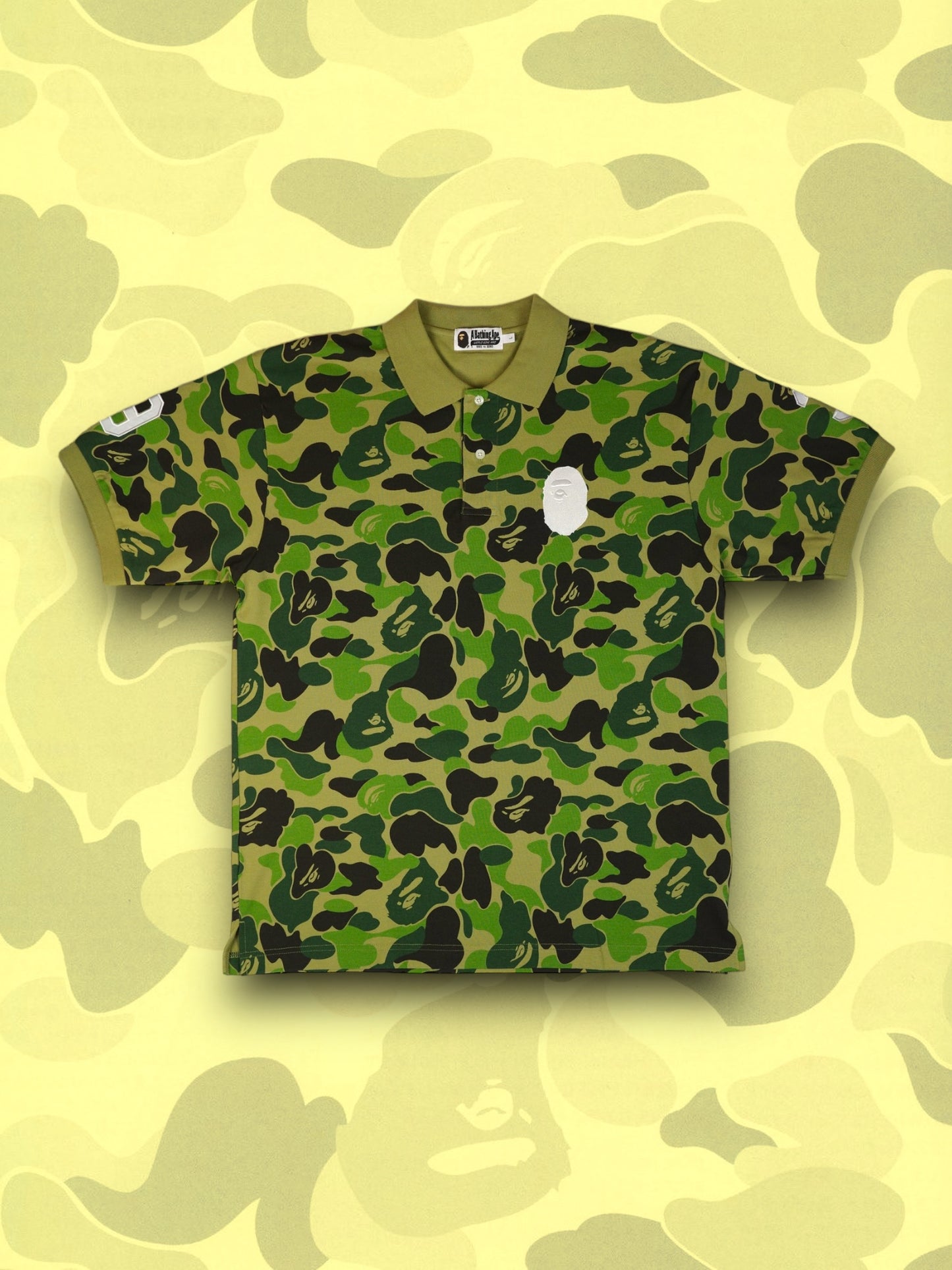Bape ABC Camo Ape Head Polo