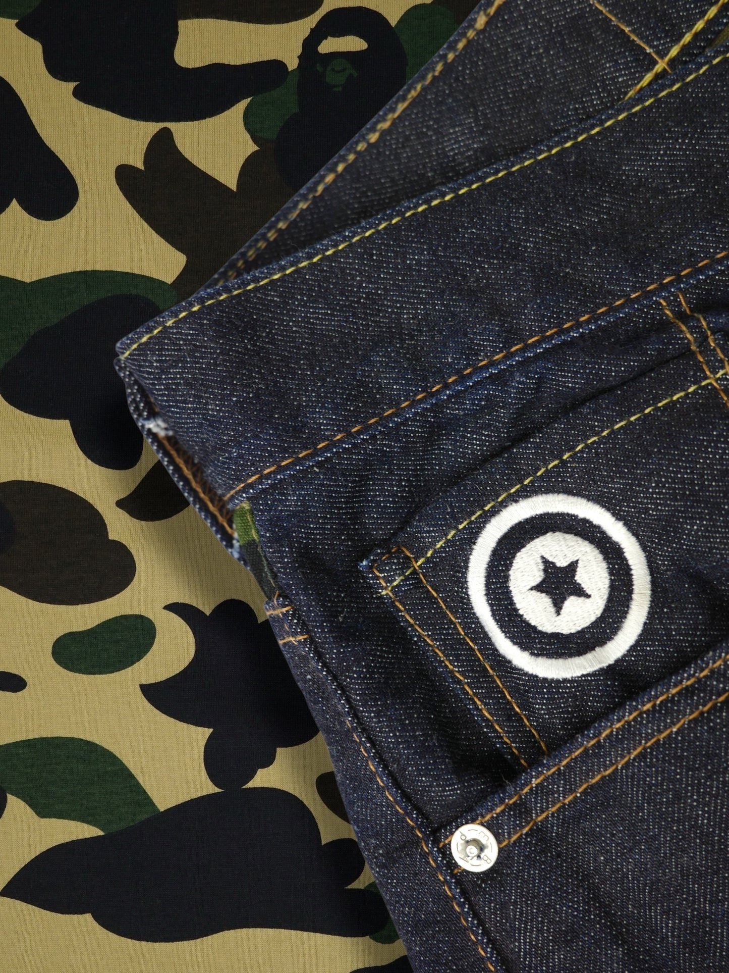 A Bathing Ape Shark Denim Pants