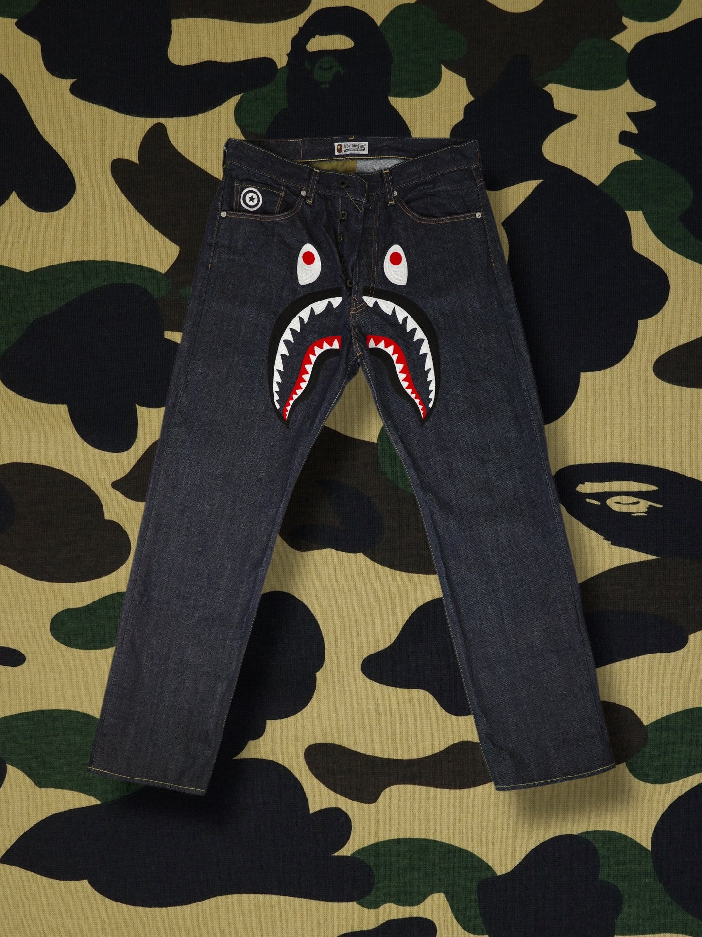 A Bathing Ape Shark Denim Pants
