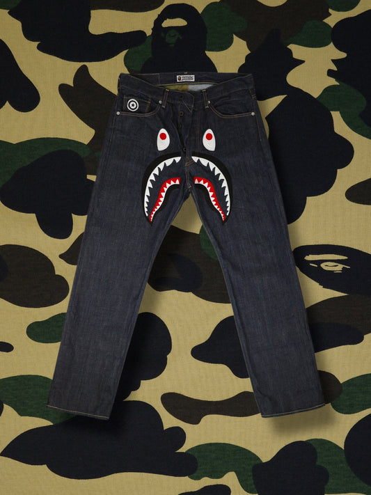 A Bathing Ape Shark Denim Pants