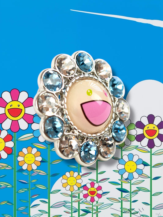 Takashi Murakami x Liquem Flower Pin