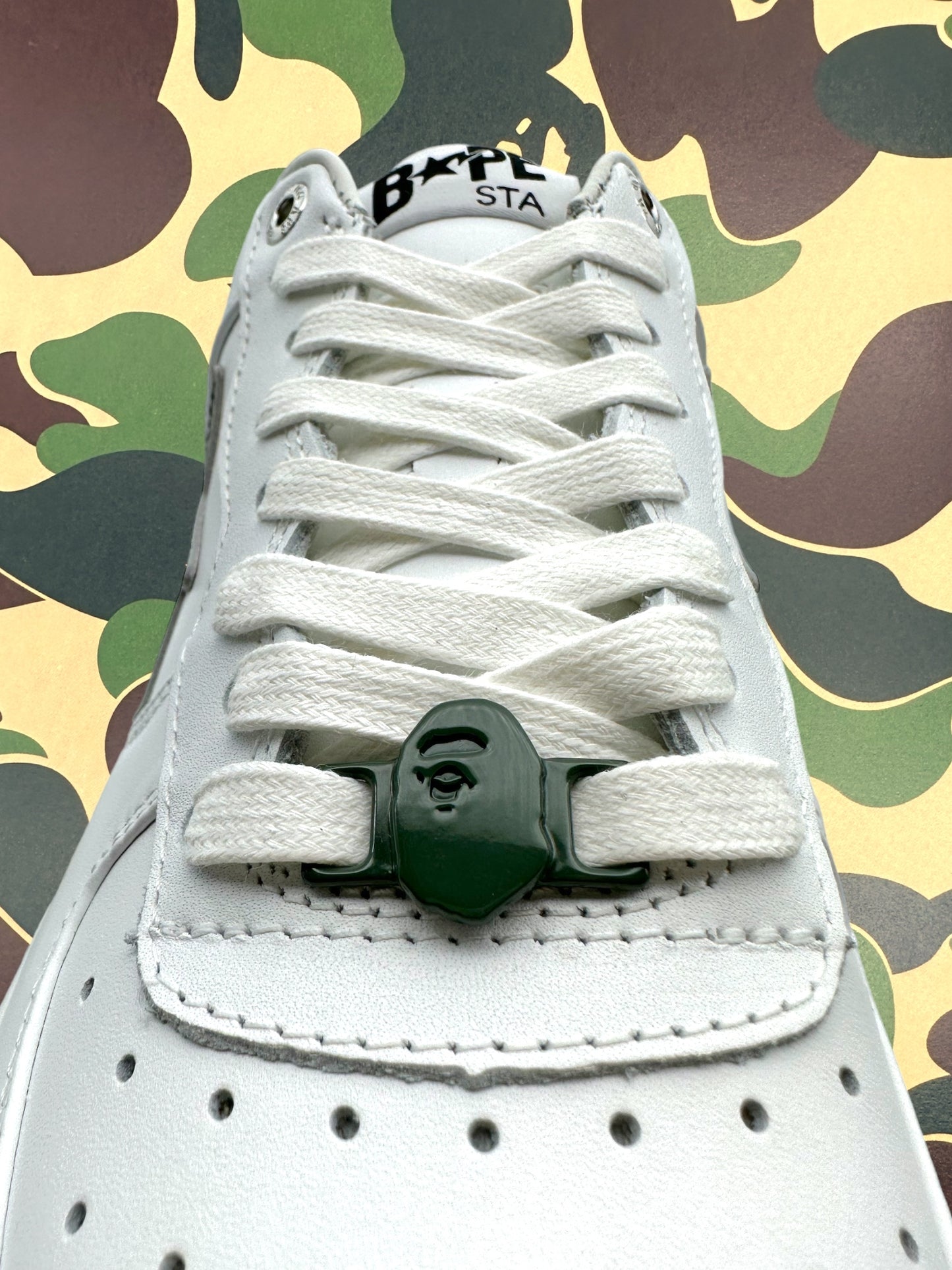 BAPESTA Green Camo STA White