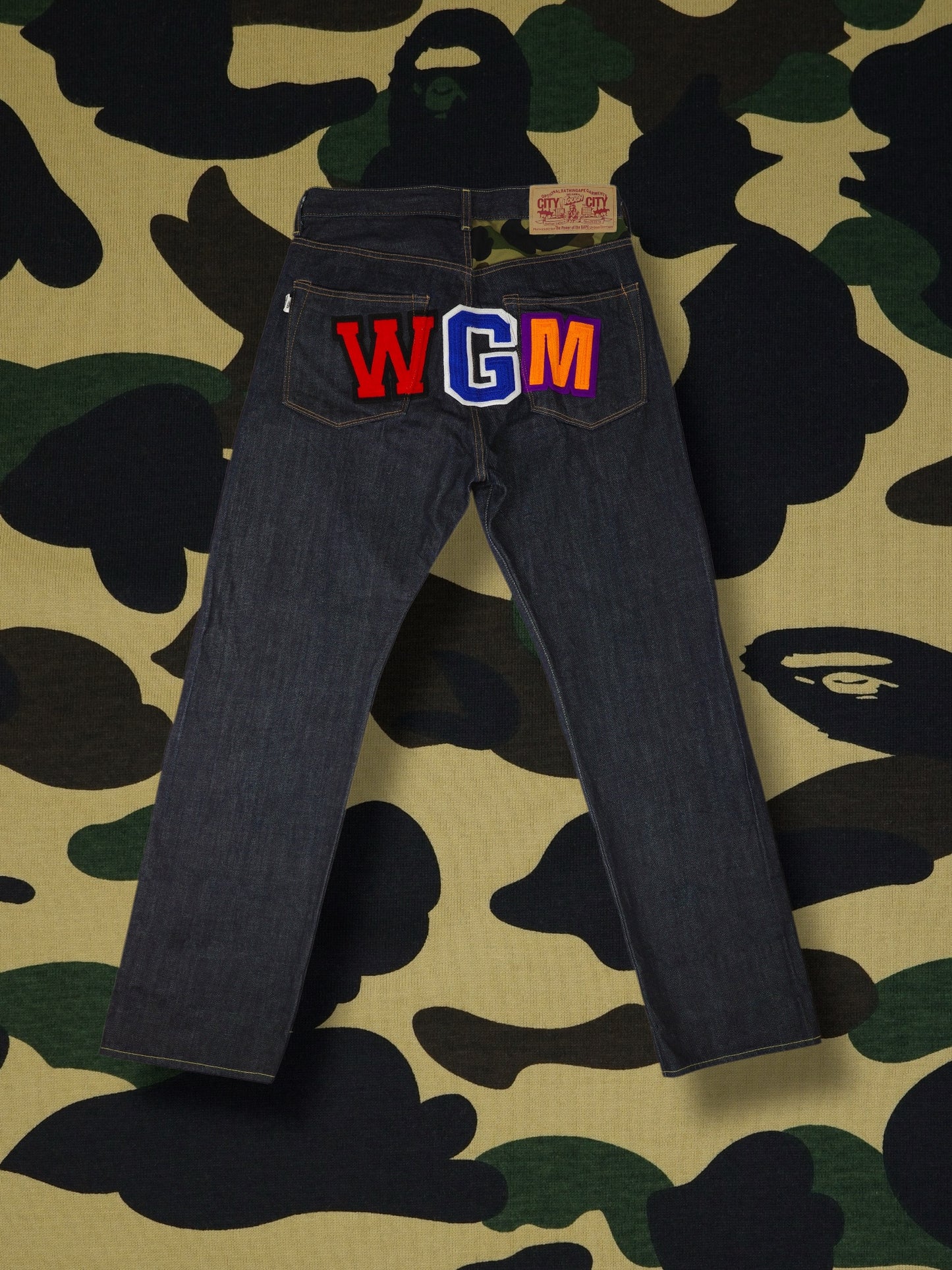 A Bathing Ape Shark Denim Pants