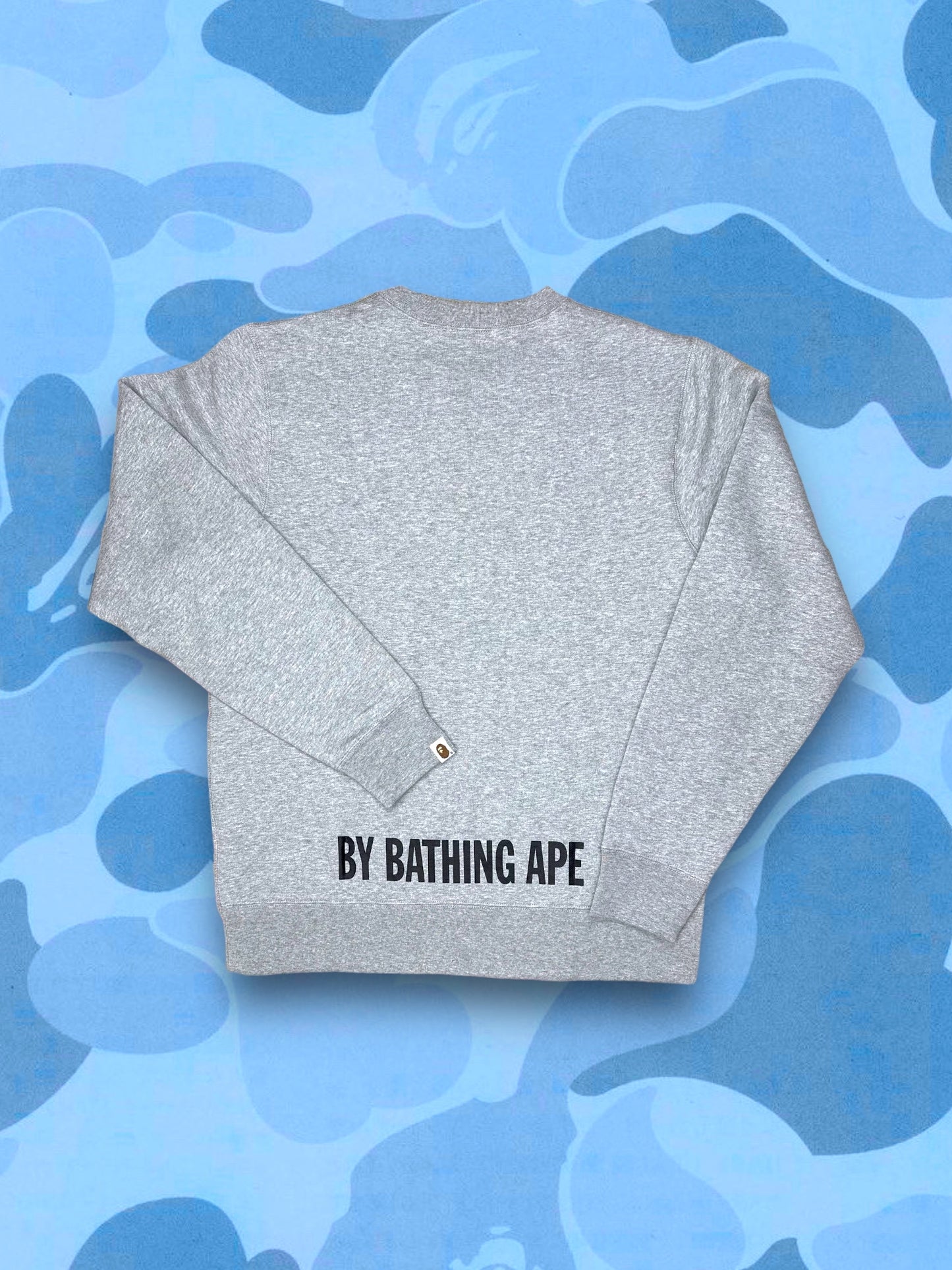 Bape Head Silhouette Grey Sweater