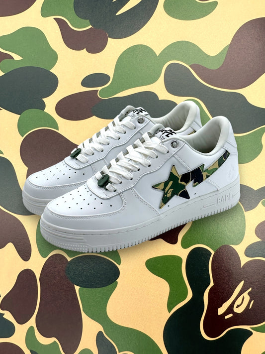 BAPESTA Green Camo STA White