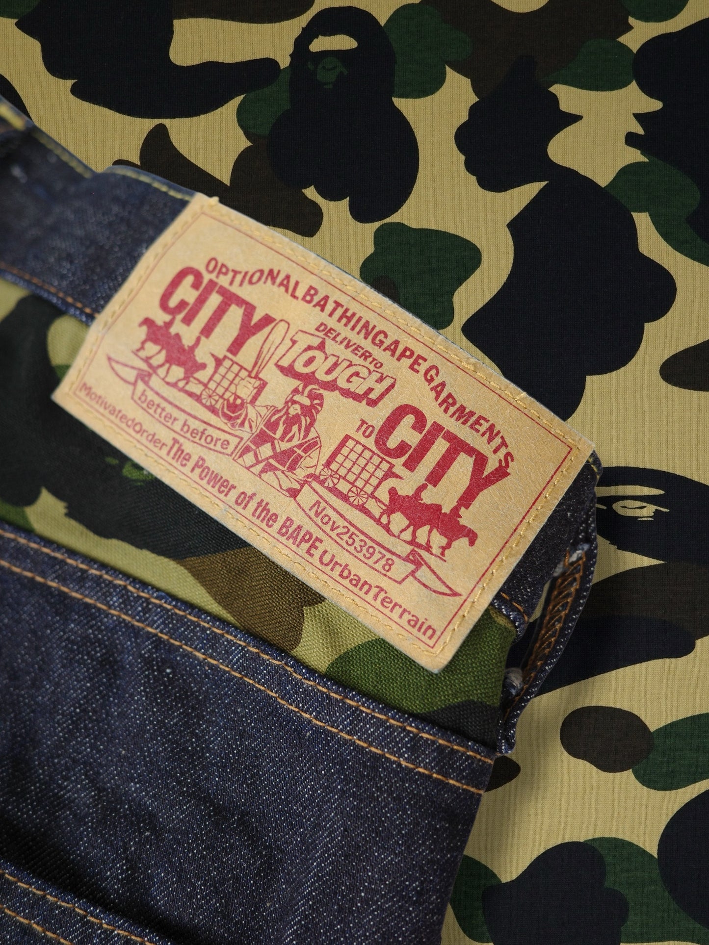 A Bathing Ape Shark Denim Pants
