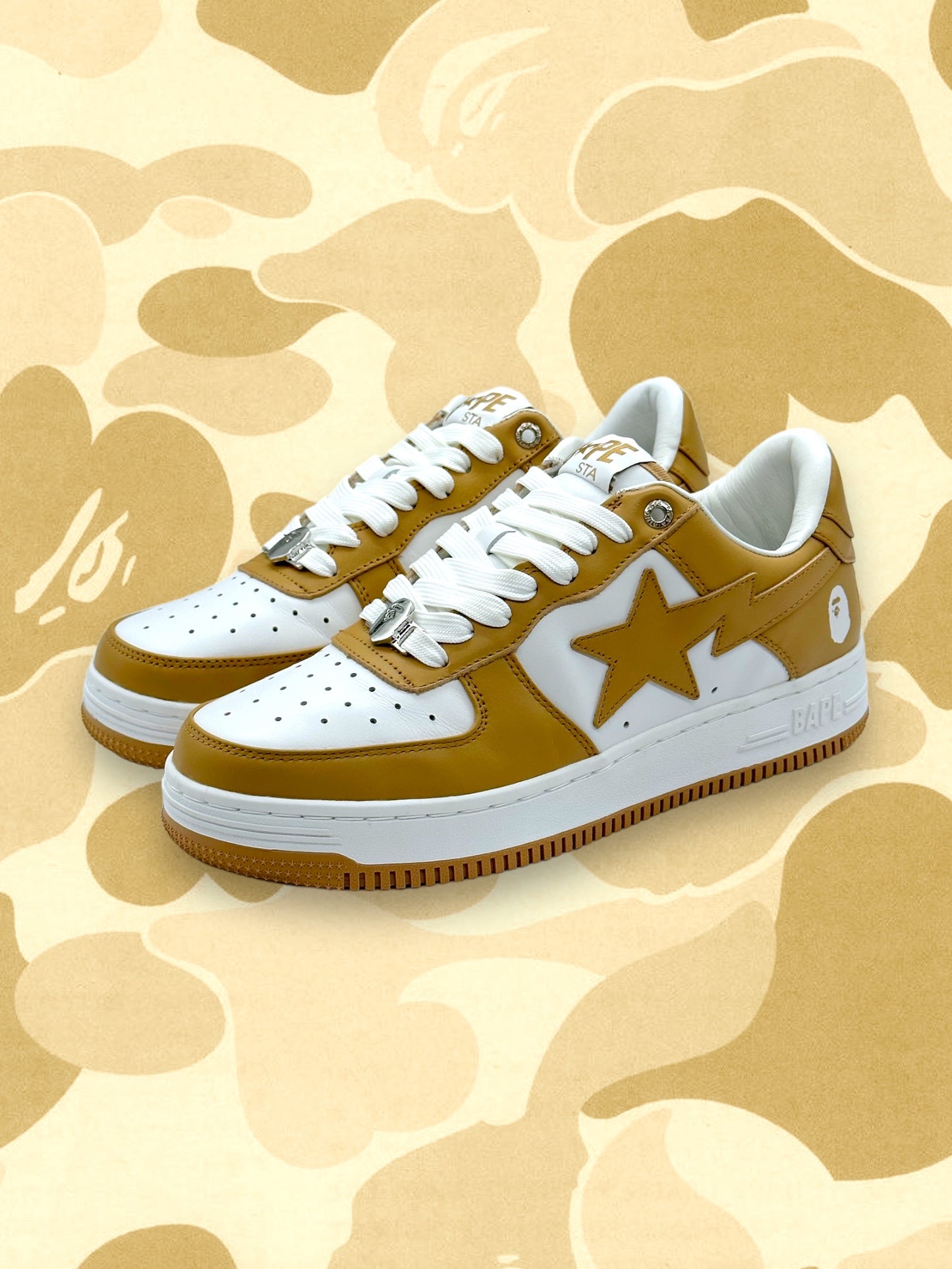 BAPESTA Beige/White