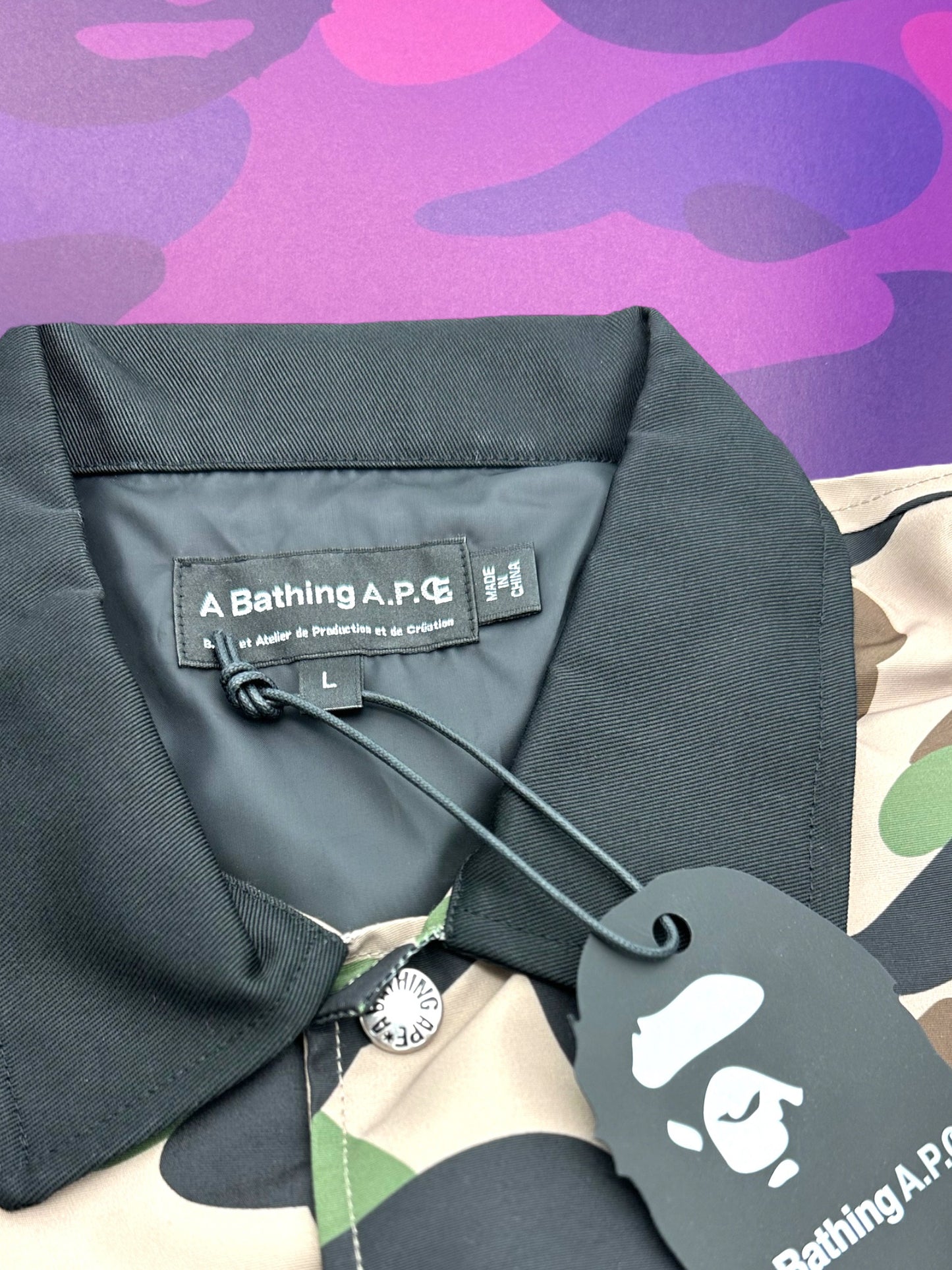 A Bathing Ape x A.P.C Camo Jacket