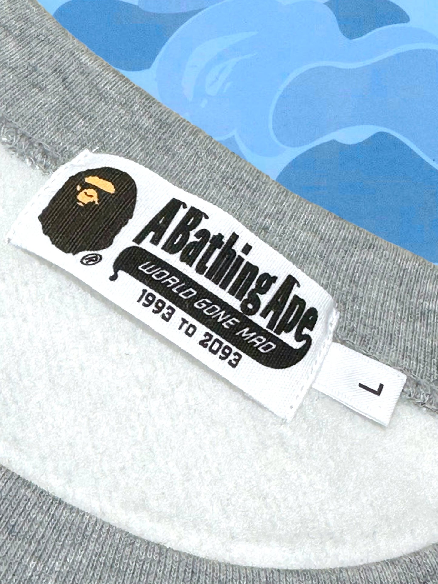 Bape Head Silhouette Grey Sweater