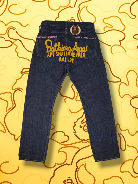 A Bathing Ape ASNKA Rope Denim Jean Pants